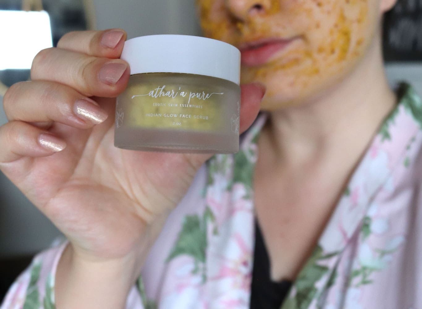Smooth Skin with Athar'a Pure Indian Glow Face Scrub